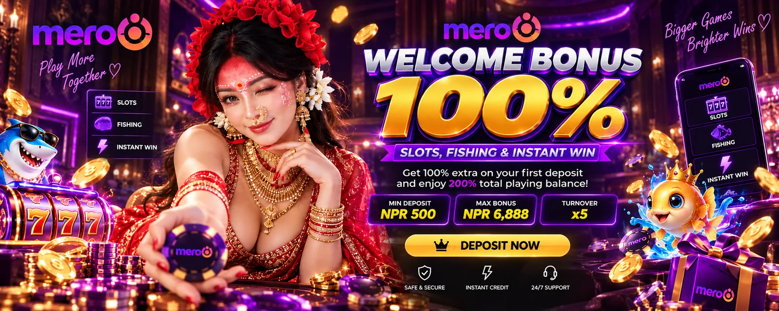 Mero8 Nepal welcome bonus 100% up to NPR 6,888